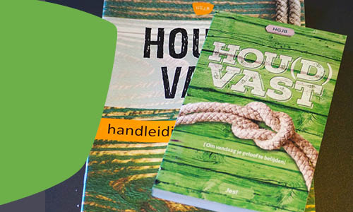 Voorkant belijdeniscatechese Hou(d)vast